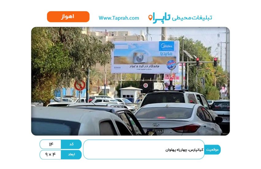 بیلبورد در کیانپارس، چهارراه پهلوان