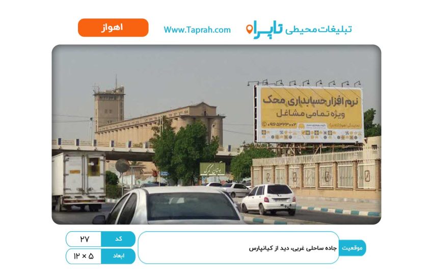 بیلبورد در جاده ساحلی غربی، دید از کیانپارس