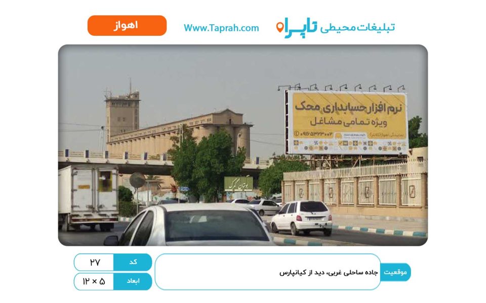 بیلبورد در جاده ساحلی غربی، دید از کیانپارس