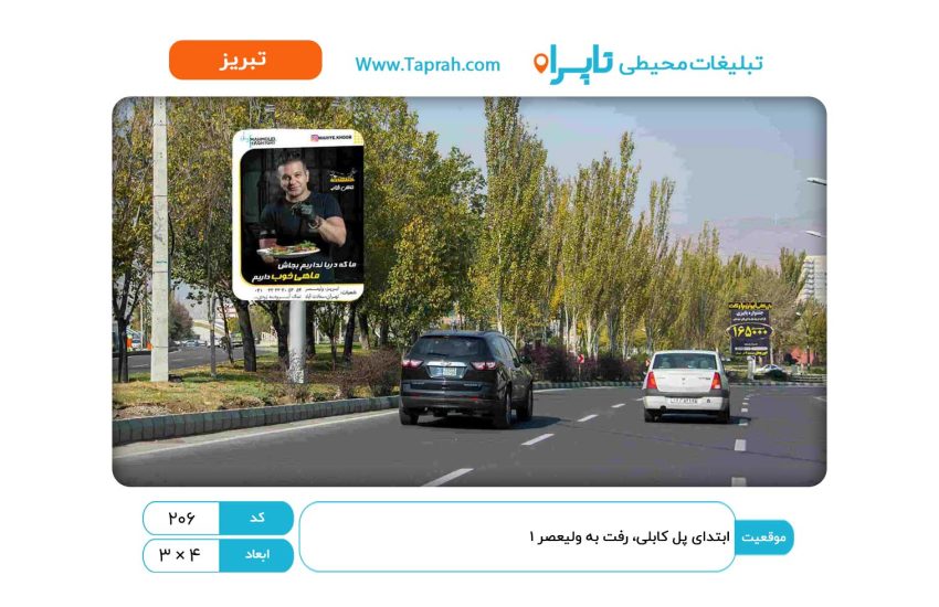 استرابورد در ابتدای پل کابلی، رفت به ولیعصر ۱