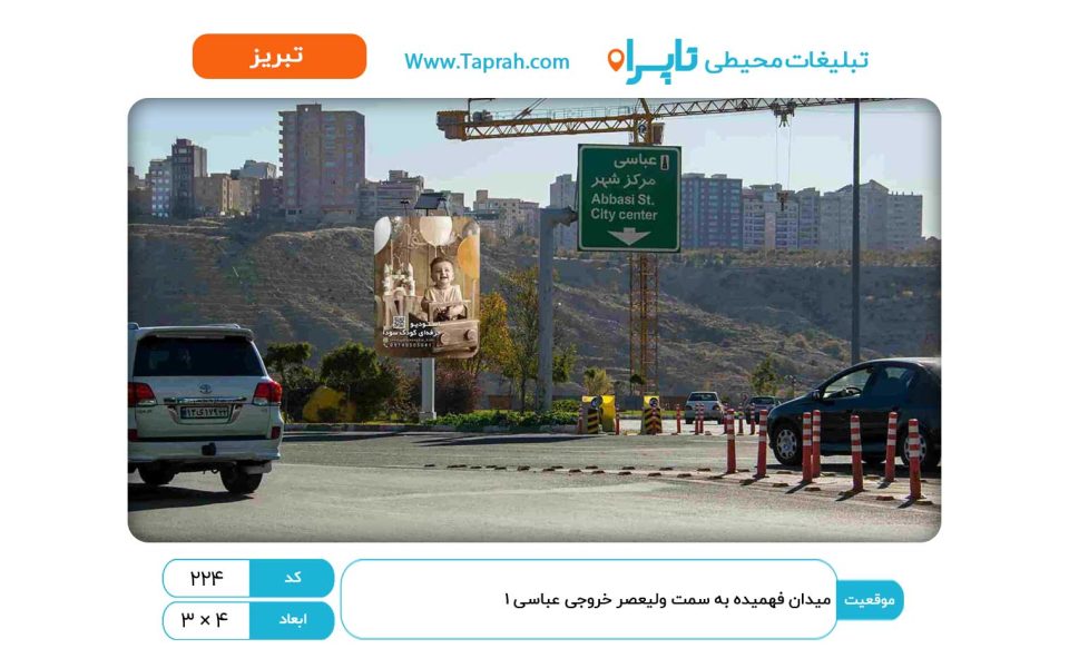 استرابورد در میدان فهمیده به سمت ولیعصر خروجی عباسی ۱