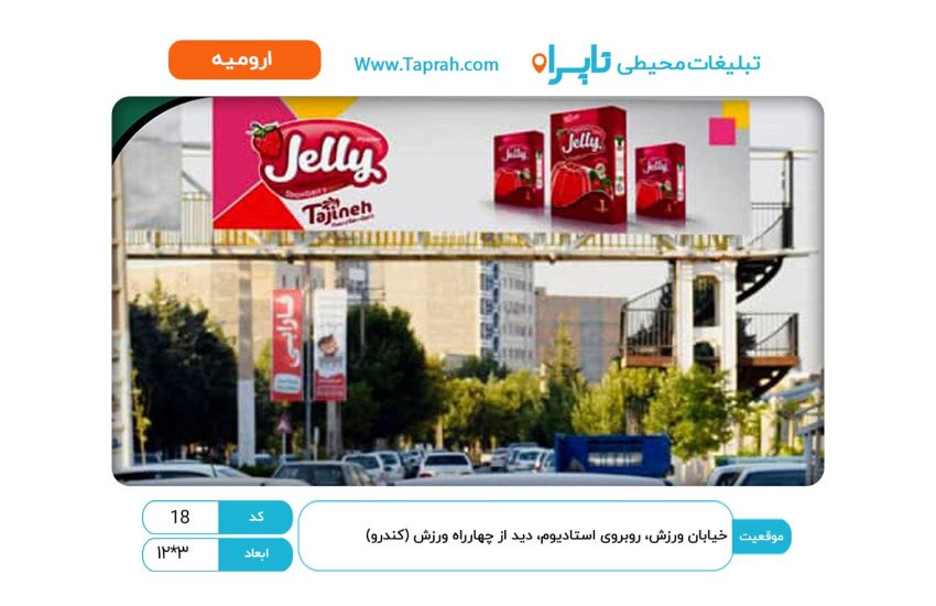 خیابان ورزش، روبروی استادیوم، دید از چهارراه ورزش (کندرو)