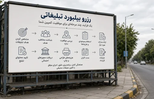 مدارک لازم برای رزرو بیلبورد تبلیغاتی از کانون ها